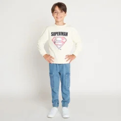 Sweat à print lenticulaire Superman Warner pour garçon