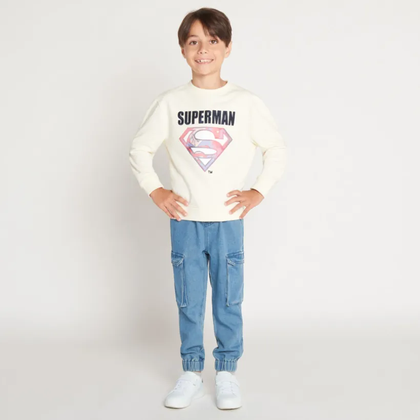 Sweat à print lenticulaire Superman Warner pour garçon