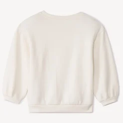 Sweat uni en molleton print love pour bébé fille