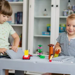 Table d'activités multifonction Multiplay + 2 chaises gris