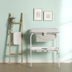Table à langer Flip avec baignoire - Vichy Pearl