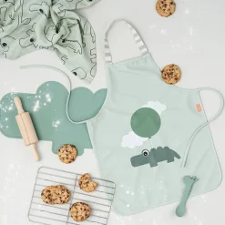 Tablier de cuisine imperméable Happy Clouds vert