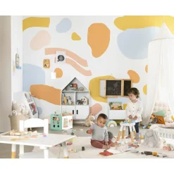 Étagère avec bac à jouets