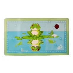 Tapis de bain antidérapant avec témoin de température Grenouille