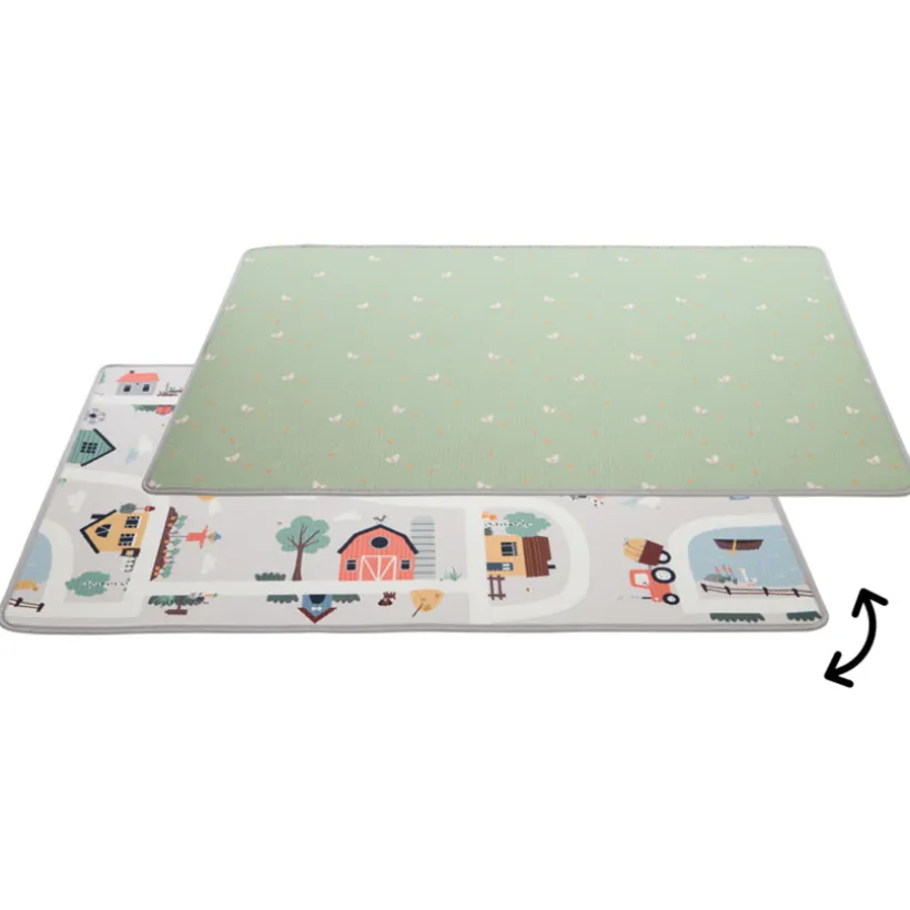 Tapis de jeu réversible en mousse ferme/circuit