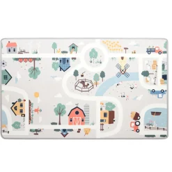 Tapis de jeu réversible en mousse ferme/circuit