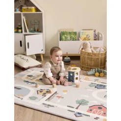 Tapis de jeu réversible en mousse ferme/circuit