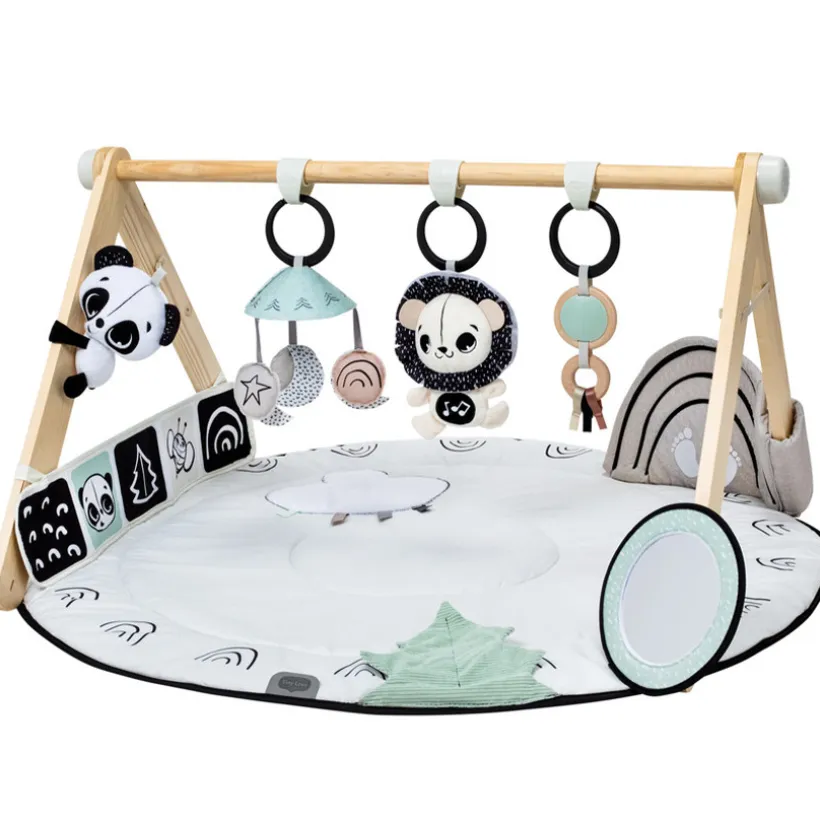 Tapis d'éveil Luxe Gymini avec arche en bois Black&White
