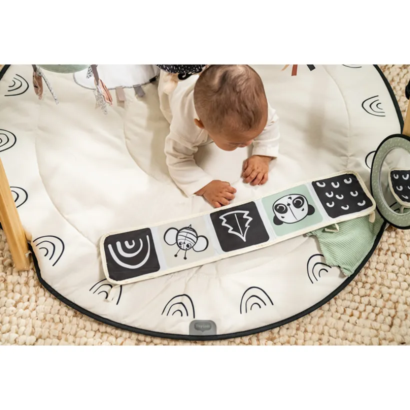 Tapis d'éveil Luxe Gymini avec arche en bois Black&White