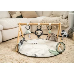 Tapis d'éveil Luxe Gymini avec arche en bois Black&White