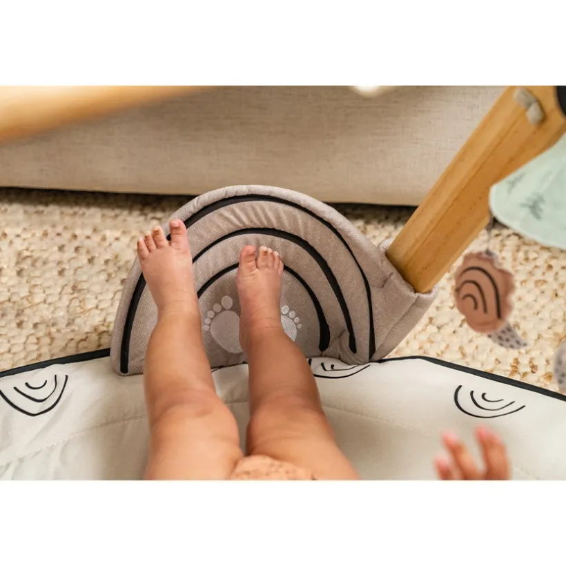 Tapis d'éveil Luxe Gymini avec arche en bois Black&White