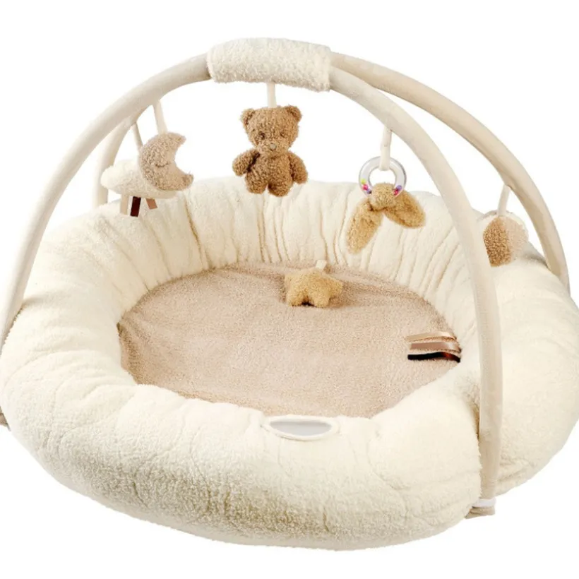 Tapis d'éveil pouf avec arches 90x90cm Teddy Bouclette