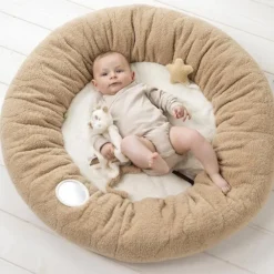 Tapis d'éveil Teddy Bouclette pouf avec arches - Beige