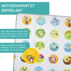 Tapis d'éveil XXL pliable et réversible 200 x 180 cm