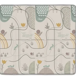 Tapis d'éveil XXL 200x180 pliable réversible Nature