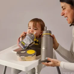 Tasse anti-fuites avec anse et paille Batman
