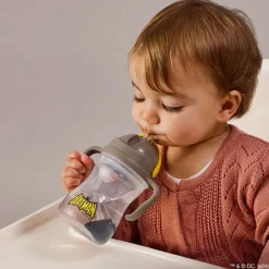 Tasse anti-fuites avec anse et paille Batman