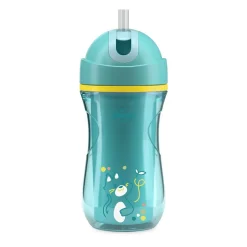 TASSE A PAILLE DE SPORT BLEU 14M+