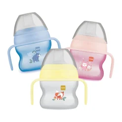 Tasse à bec souple et anses 150 ml - Coloris aléatoire