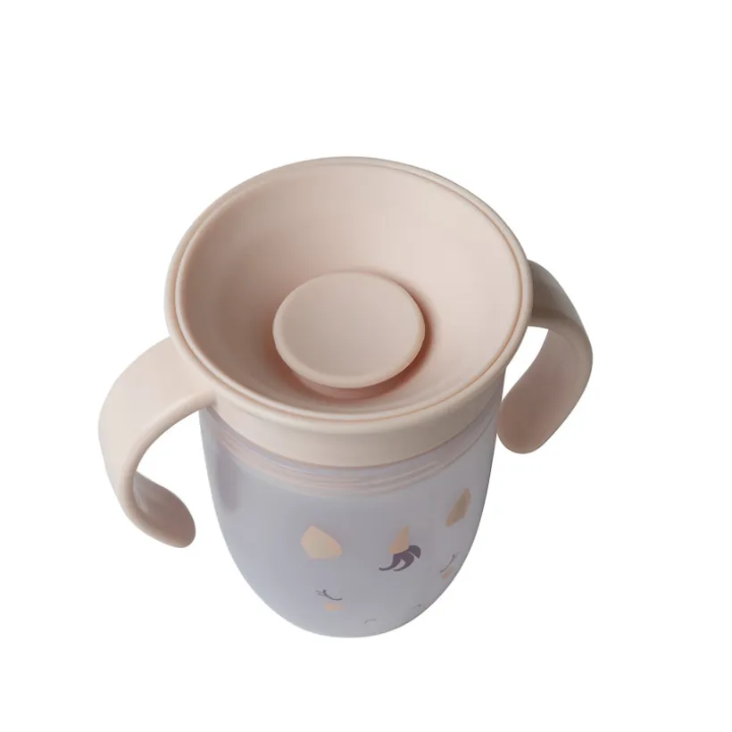 tasse d'apprentissage 360° antifuite Licorne beige