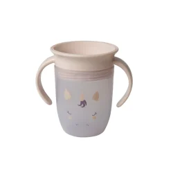 tasse d'apprentissage 360° antifuite Licorne beige
