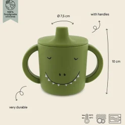 Tasse d'apprentissage en silicone Mr Dino