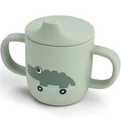 Tasse d'apprentissage en silicone Playground Vert