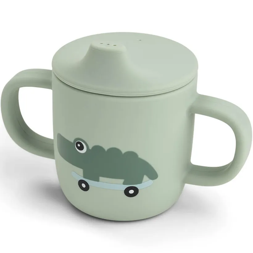 Tasse d'apprentissage en silicone Playground Vert