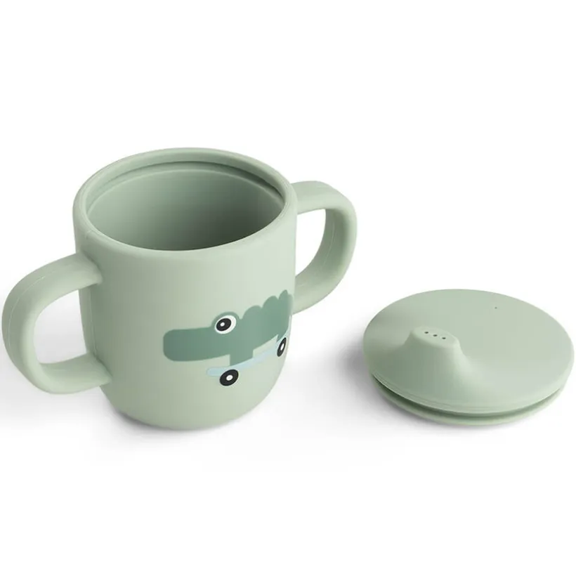Tasse d'apprentissage en silicone Playground Vert