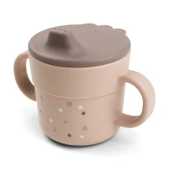 Tasse d'apprentissage Foodie Happy Dots Rose