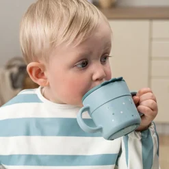 Tasse d'apprentissage Foodie Happy Dots Bleu