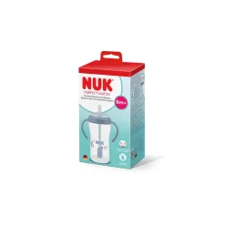 TASSE D'APPRENTISSAGE PAILLE PERFECT MATCH 260ML BLEU 8M+