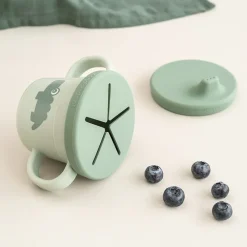 Tasse d'apprentissage & snack 3 en 1 Foodie Croco vert