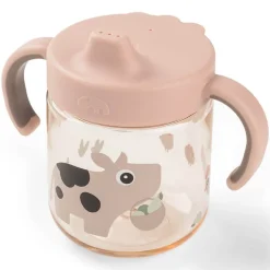 Tasse d'apprentissage Tiny farm Rose