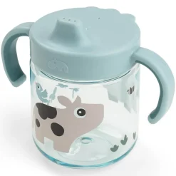 Tasse d'apprentissage Tiny farm Bleu