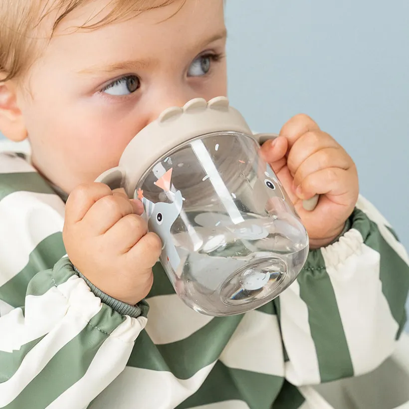 Tasse d'apprentissage Tiny farm Bleu