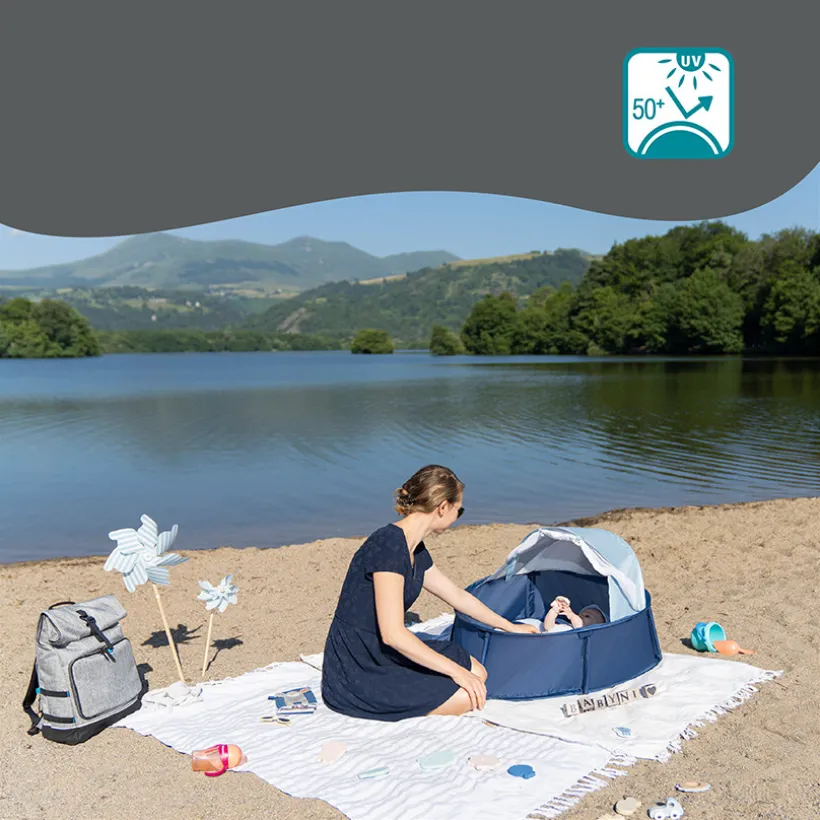Tente Babyni aire de jeux anti-UV - Marinière