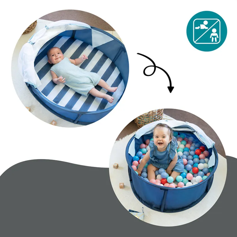 Tente Babyni aire de jeux anti-UV - Marinière