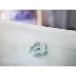 Thermomètre étanche forme fleur - Vert Mint