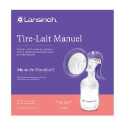 Tire-lait manuel avec accessoires violet