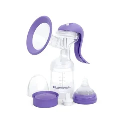 Tire-lait manuel avec accessoires violet