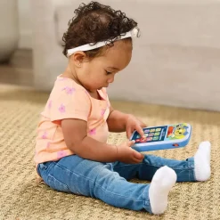 Téléphone interactif Allô bébé Messages magiques bleu