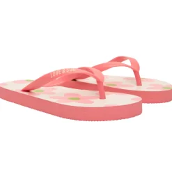 Tongs bride printée imprimé fleurs pour fille avec lanière selon l'âge