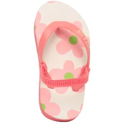 Tongs bride printée imprimé fleurs pour fille avec lanière selon l'âge