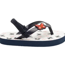 Tongs imprimé et badge papillons pour bébé fille