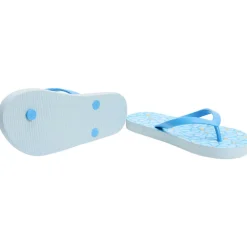 Tongs imprimé fleurs pour fille avec lanière selon la pointure