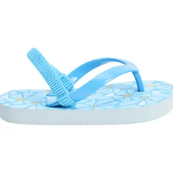Tongs imprimé fleurs pour fille avec lanière selon la pointure