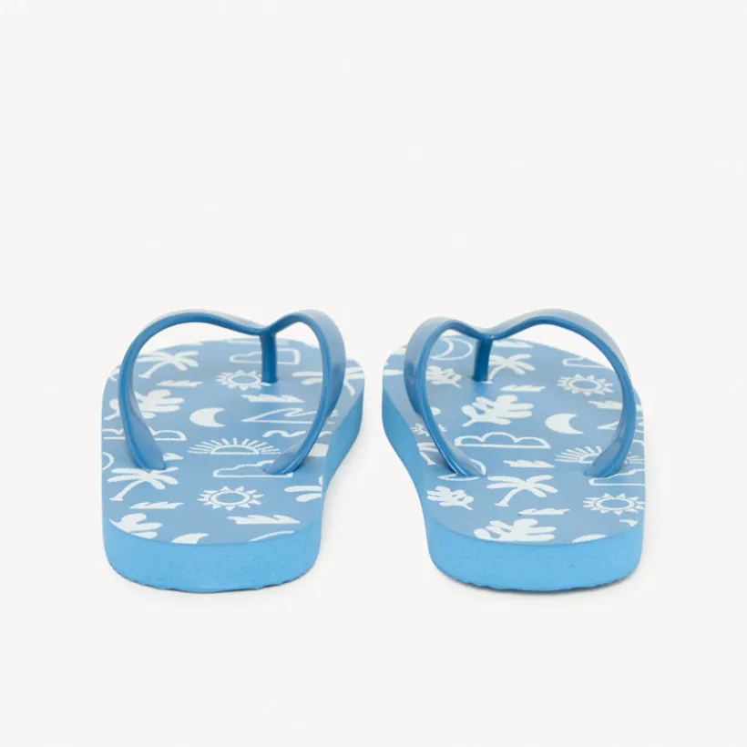 Tongs imprimé plage pour garçon avec lanière selon la pointure