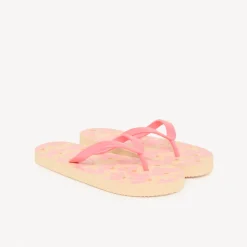 Tongs imprimé pétales pour fille avec lanière selon la pointure