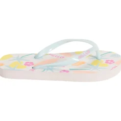 Tongs imprimé été et bride printée pour fille avec lanière selon l'âge